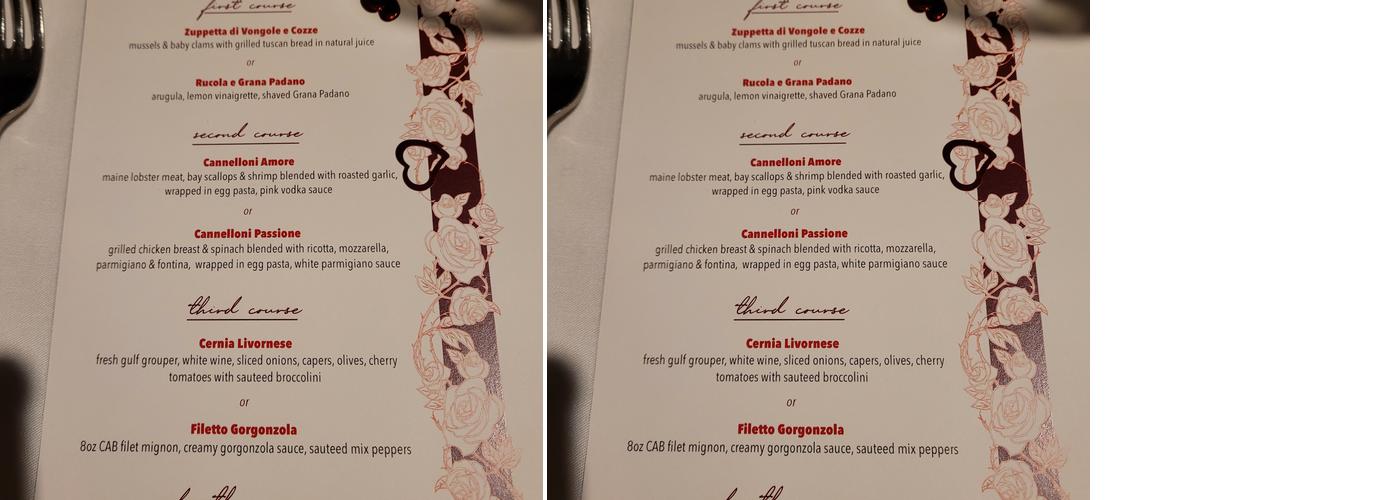 Greystone Legacy Clubhouse Menu