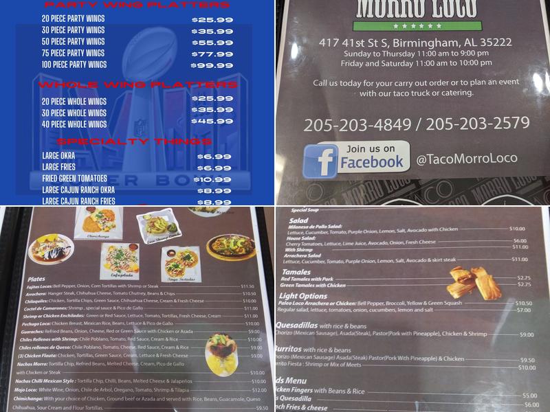 Crazy wings & things Menu