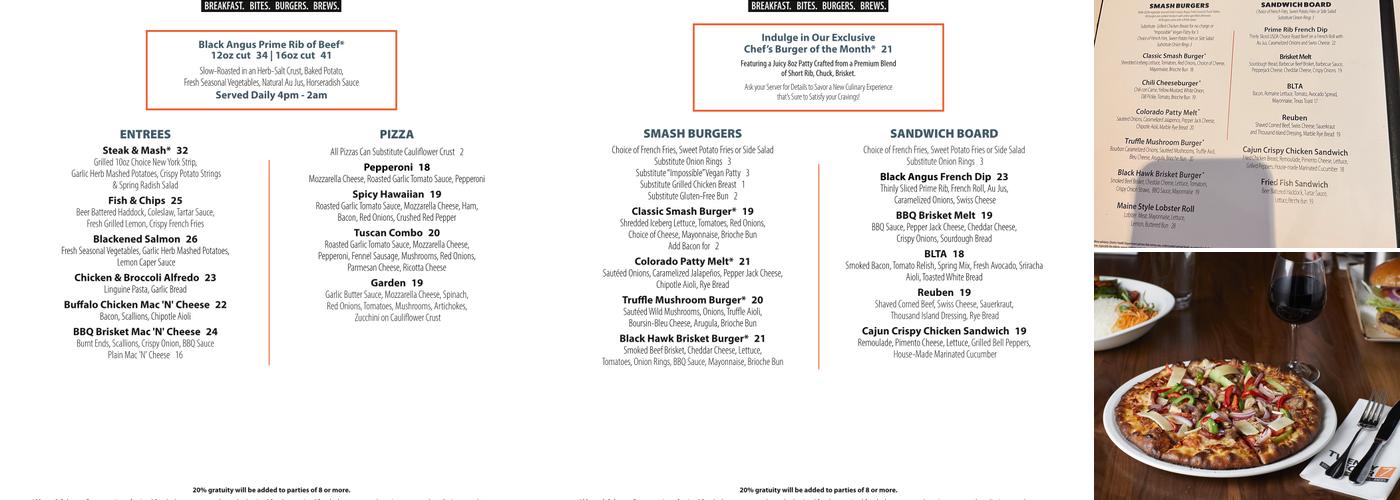 Twenty-Four 7 Menu
