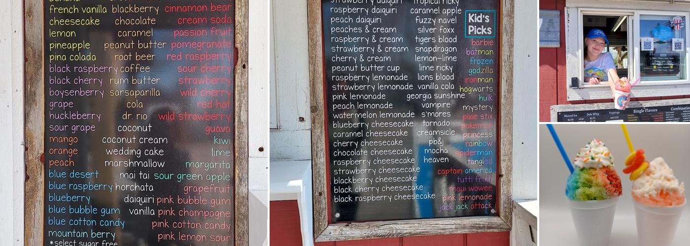 Mac’s Snow Shack Menu