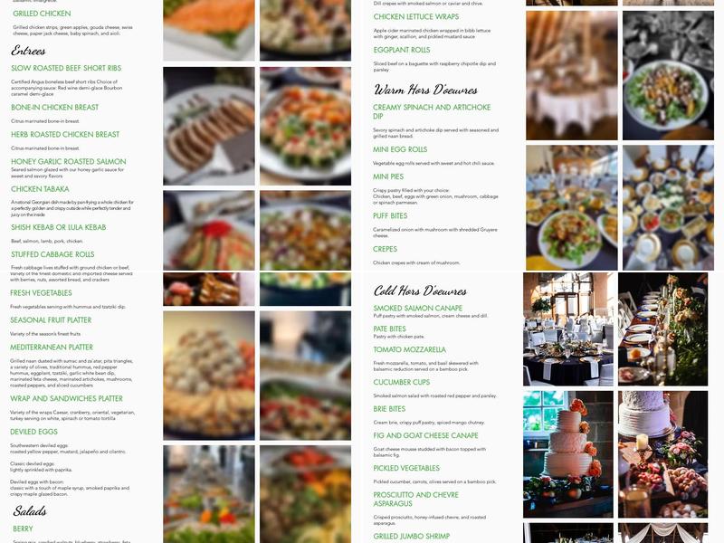 Twin Cities Catering Menu