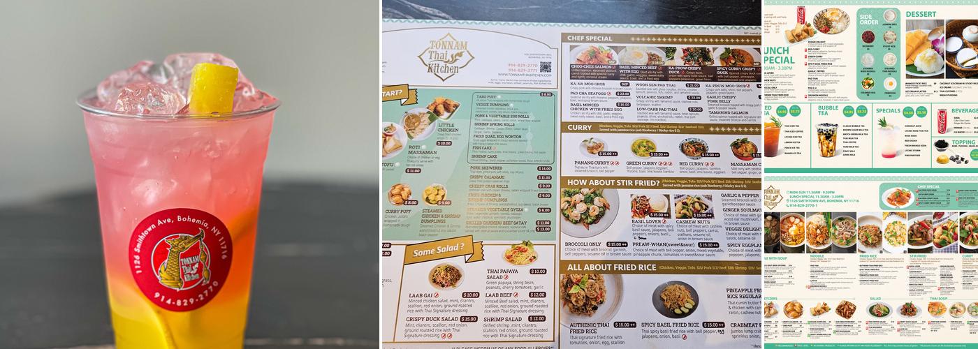 Tonnam Thai Kitchen Menu
