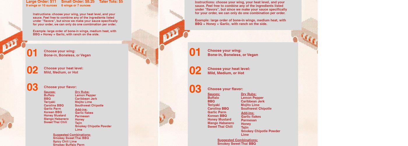 Crispy's Wing Wagon Menu