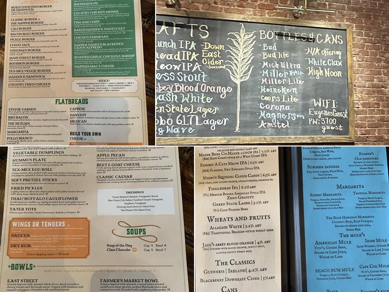 Eugene O'Neill's Menu