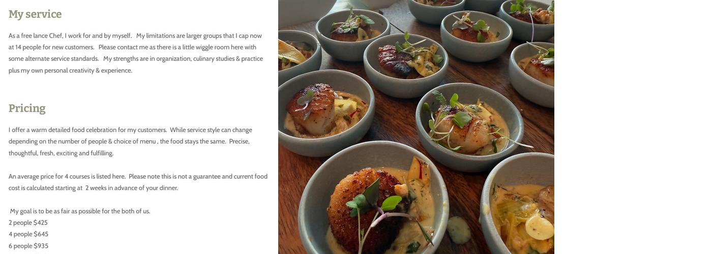 Suncoast Cuisine Menu