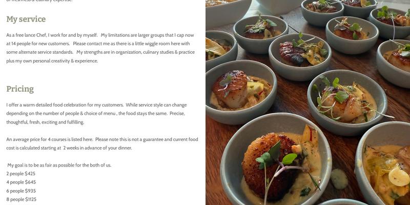 Suncoast Cuisine Menu