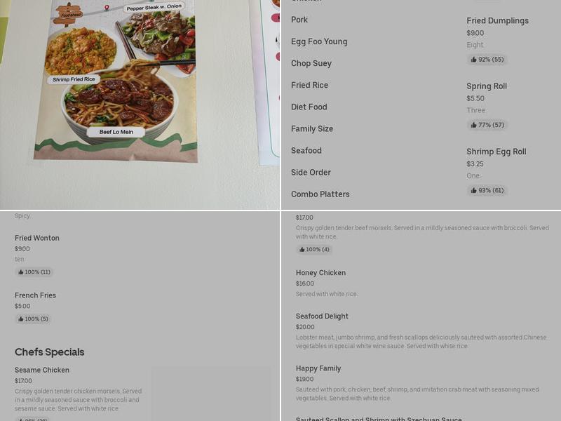 China King Restaurant Menu