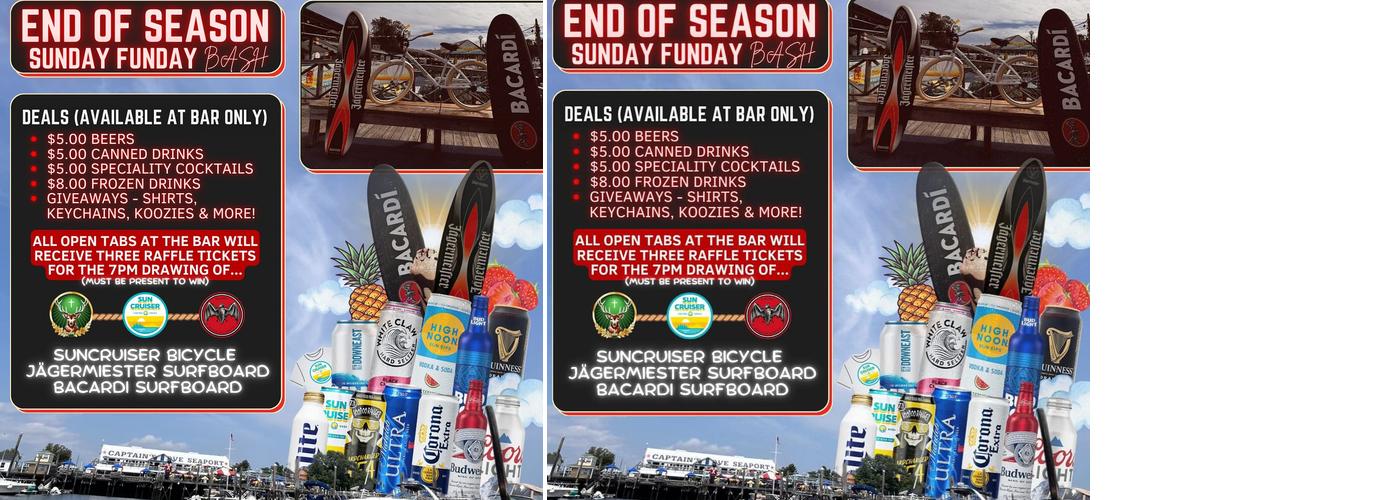 Captain's Cove Heliport Menu