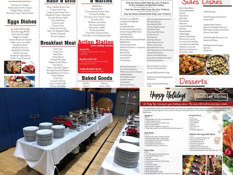 Tasty Tips Catering Menu
