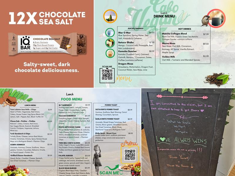 Cabo Vegan Menu