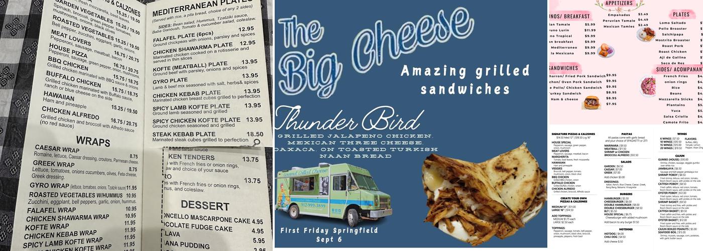 Big Cheese Cafe Menu