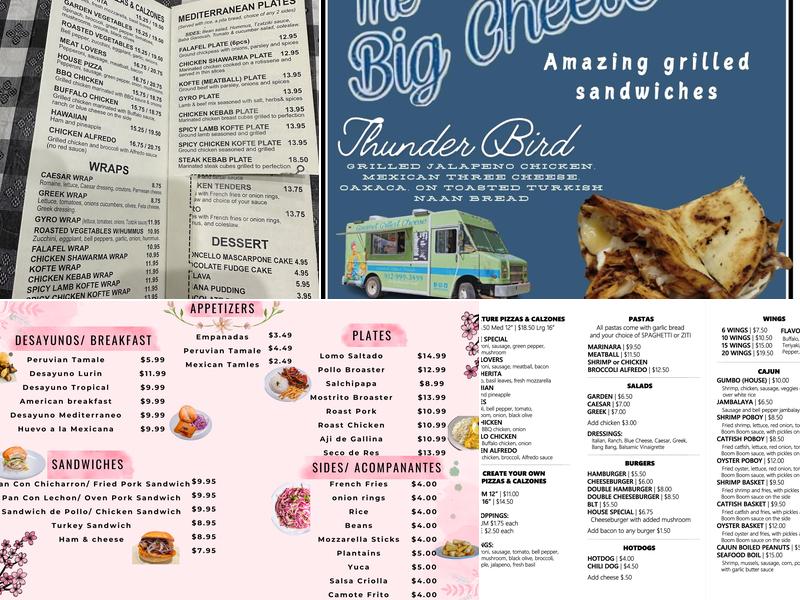 Big Cheese Cafe Menu