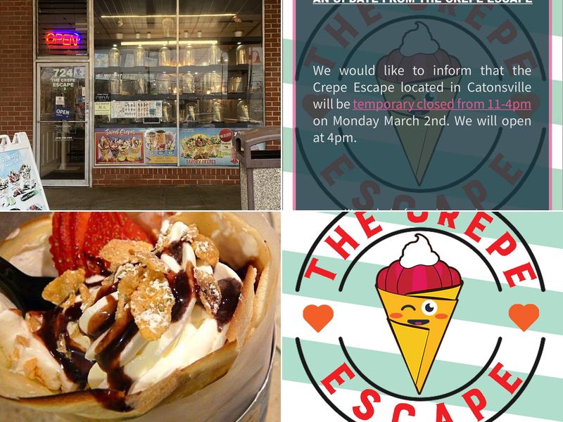 The crepe escape and creamery
