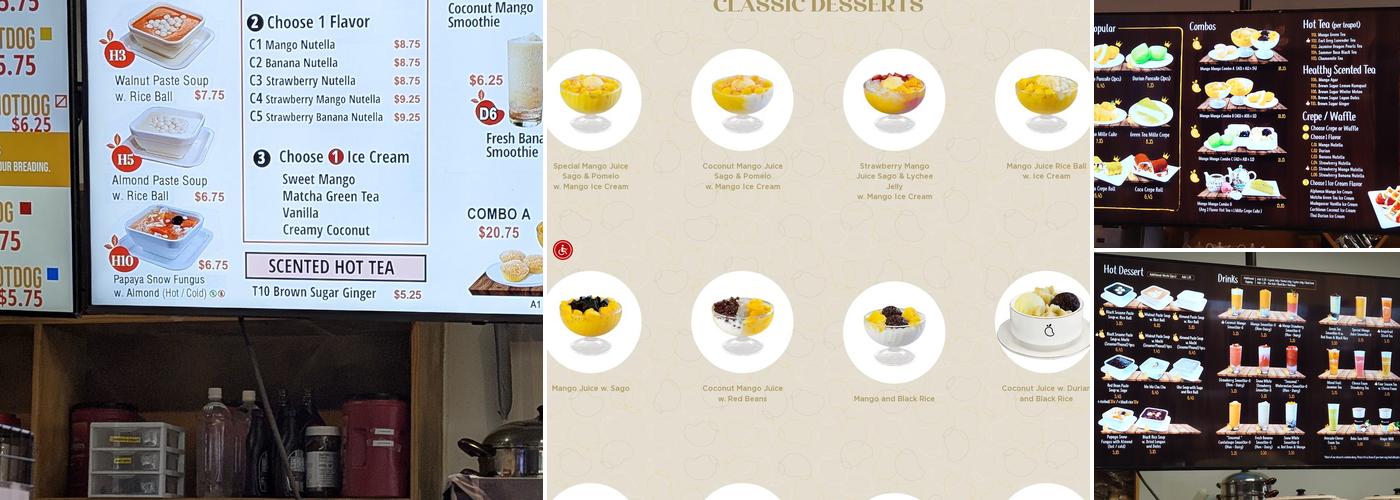 Mango Mango Dessert Menu