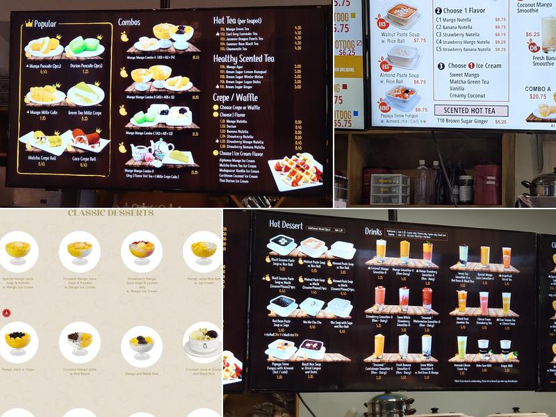 Mango Mango Dessert Menu