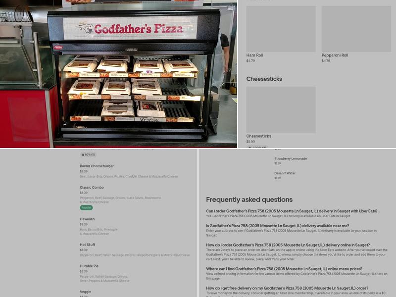 Godfather's Pizza Express Menu