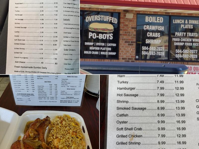 Keith's Seafood Menu