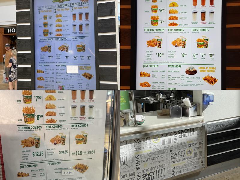 Potato Corner Menu