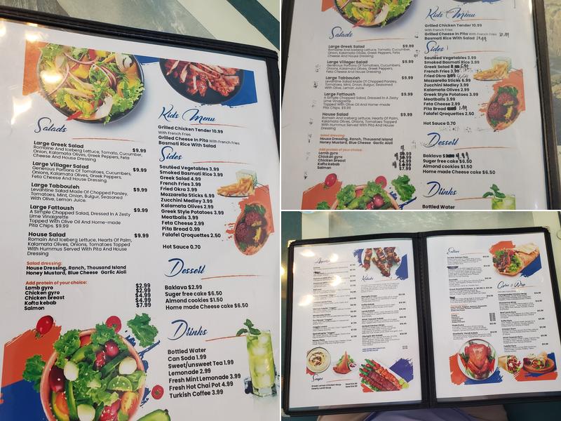 Sultan Restaurant and Lounge Menu