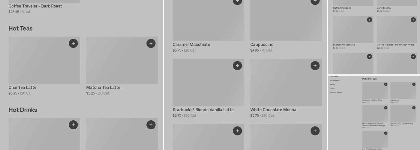 Starbucks Menu