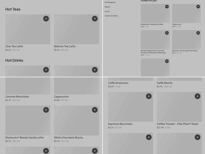 Starbucks Menu
