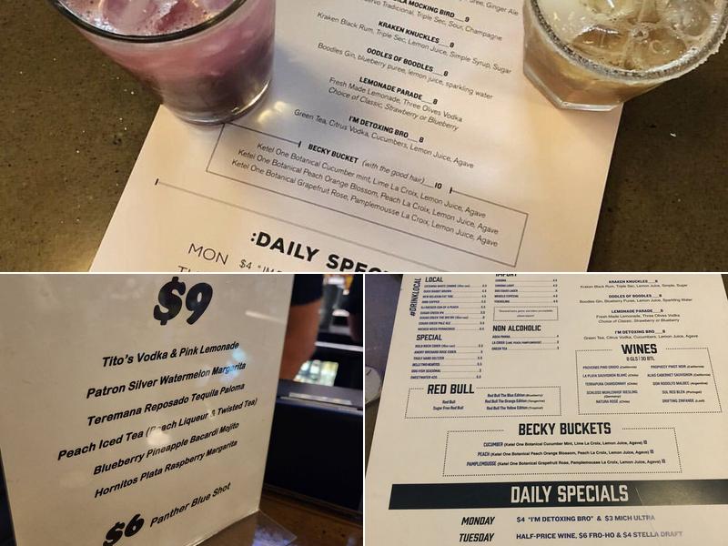 Slate Charlotte Menu