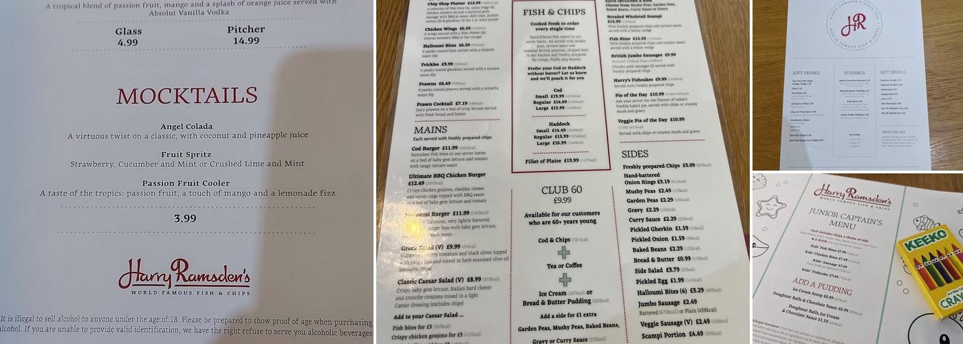 Harry Ramsden's Menu