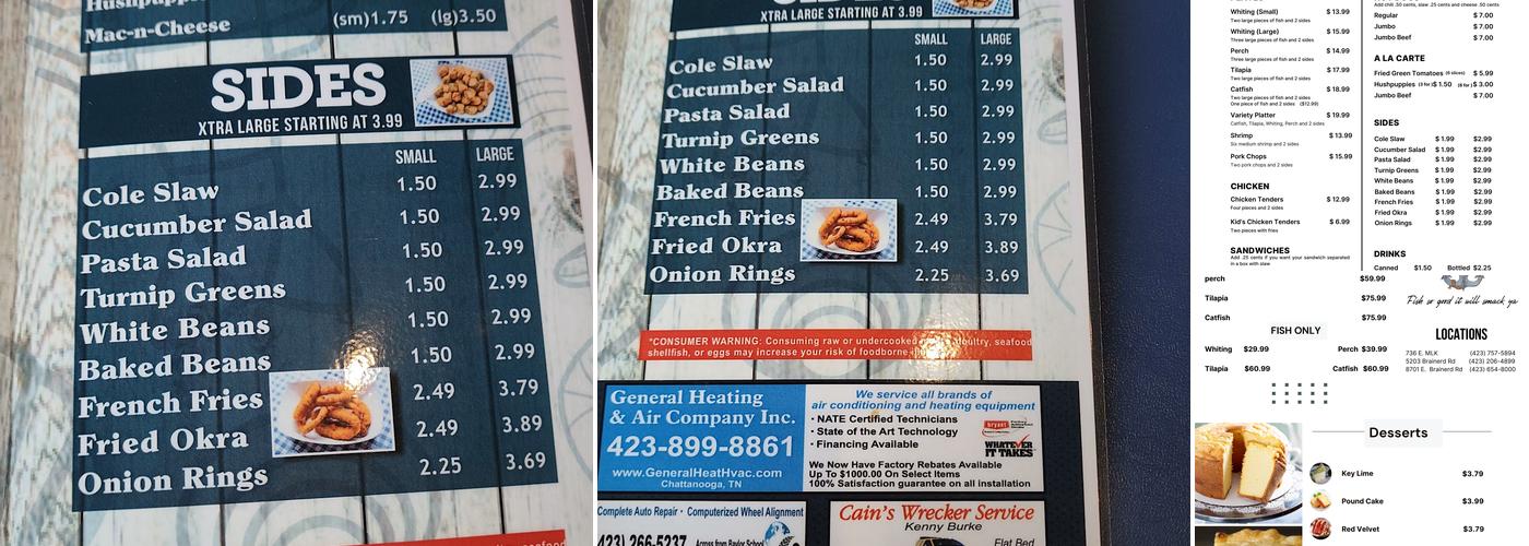 Uncle Larry’s Menu