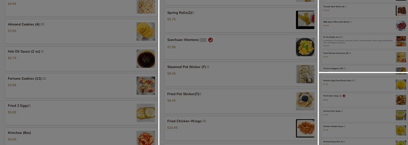 Chopstick Express Menu