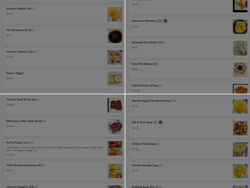 Chopstick Express Menu