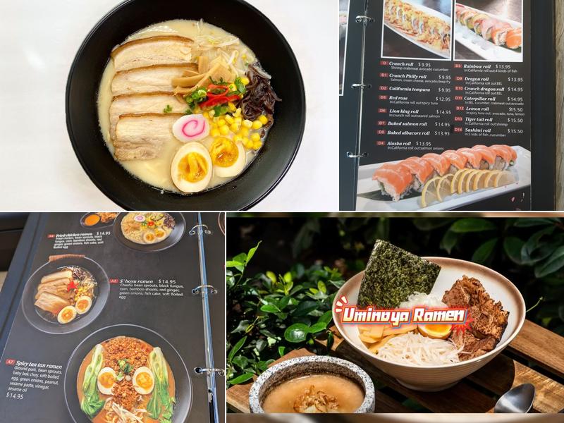 Uminoya Ramen Menu