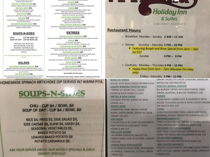 McKenna's Bar & Grill Menu