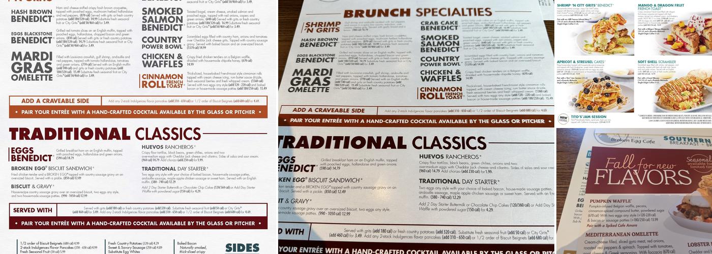 Another Broken Egg Cafe Menu