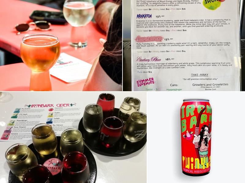 Ironbark Ciderworks Menu