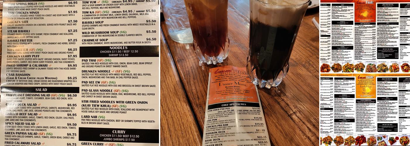 IMM THAI Menu