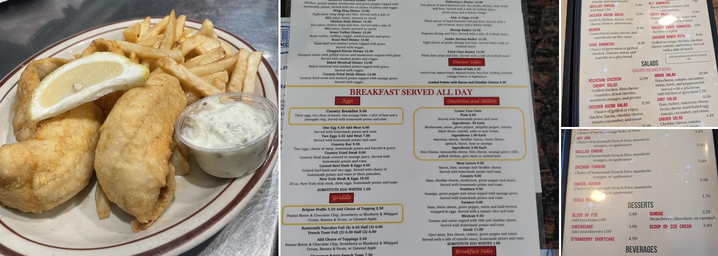 ANDYS COUNTRY CHEF Menu