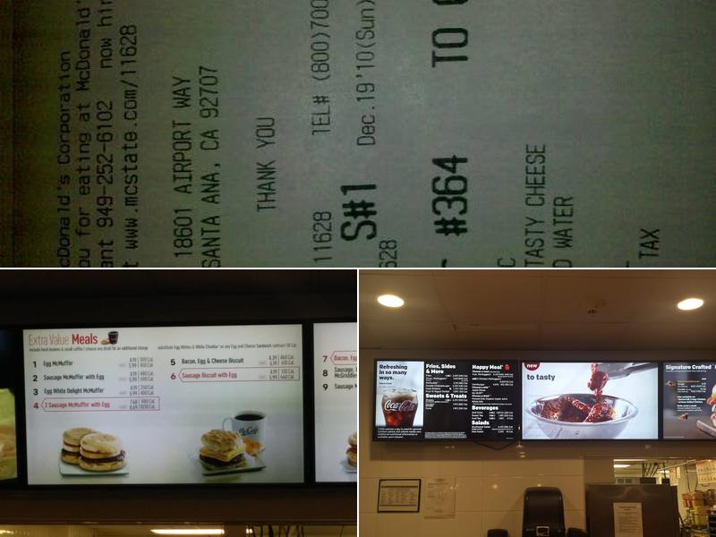 McDonald's Menu