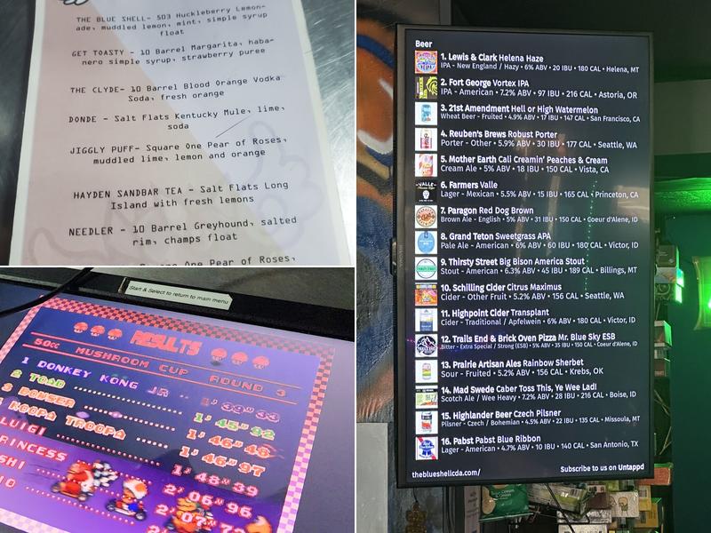 The Blue Shell Menu