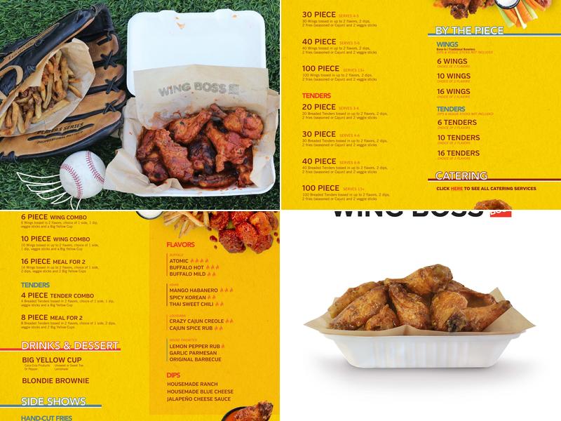 Wing Boss Menu