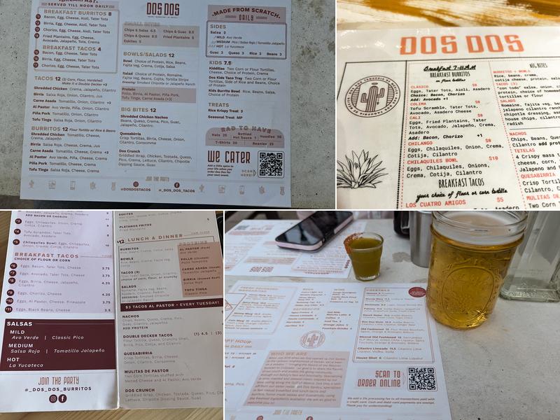 Dos Dos Menu