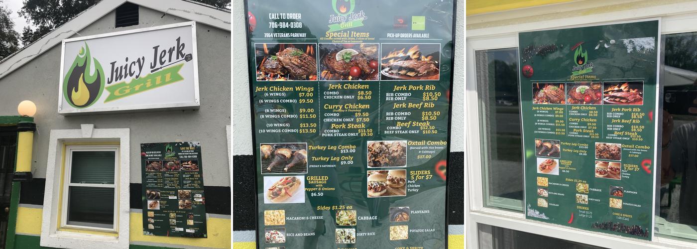 JUICY JERK GRILL Menu
