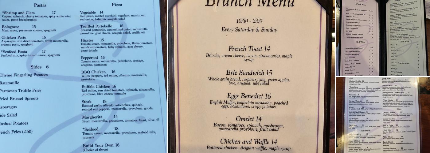 Stone Bar and Kitchen Menu