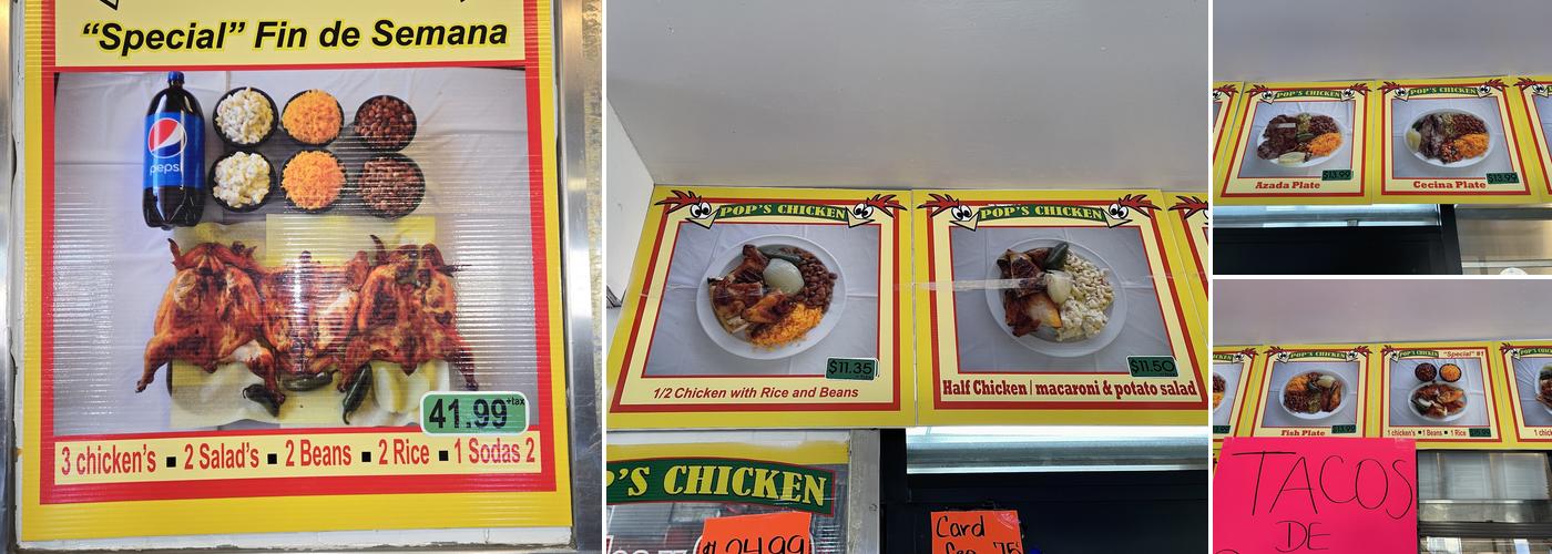 Pop's Chicken Menu