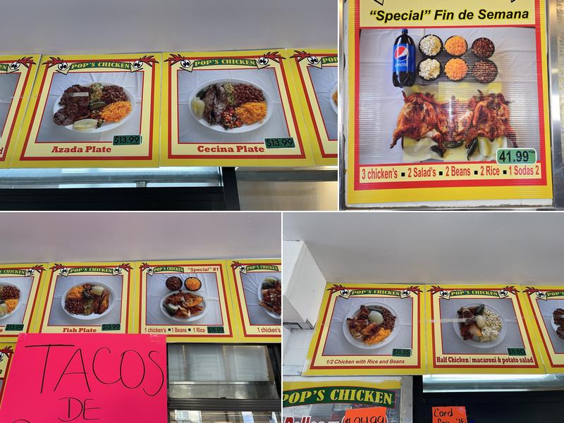 Pop's Chicken Menu
