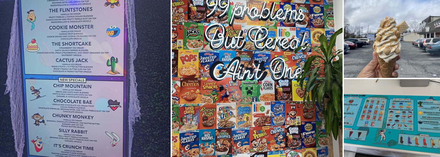 Milky Ways Ice Cream & Cereal Bar Menu