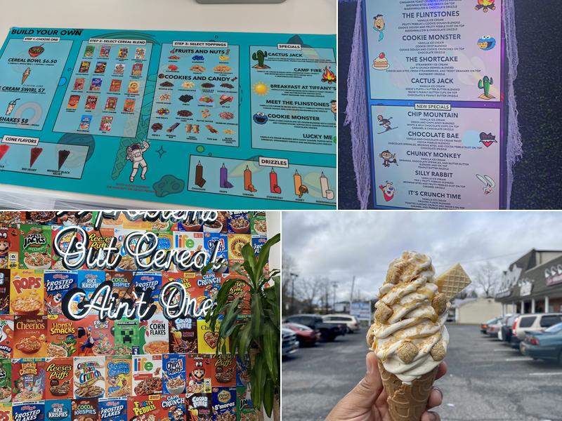 Milky Ways Ice Cream & Cereal Bar Menu