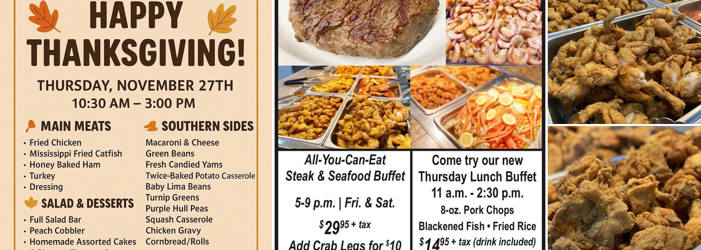 Brando’s Steakhouse and Buffet Menu