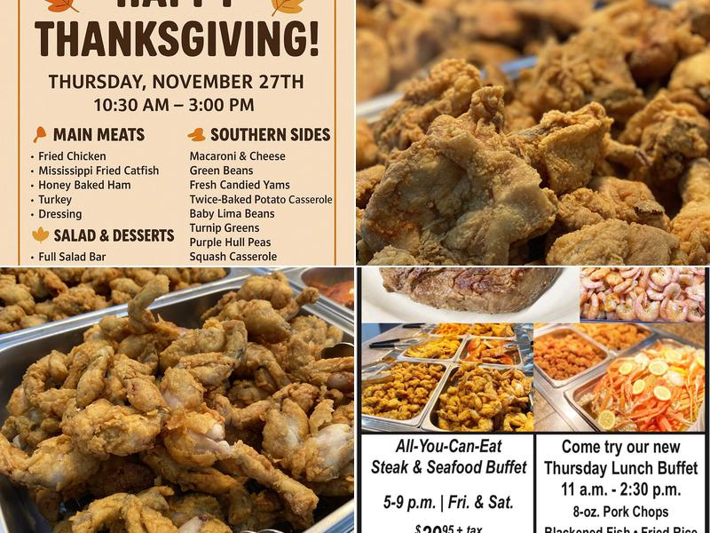 Brando’s Steakhouse and Buffet Menu