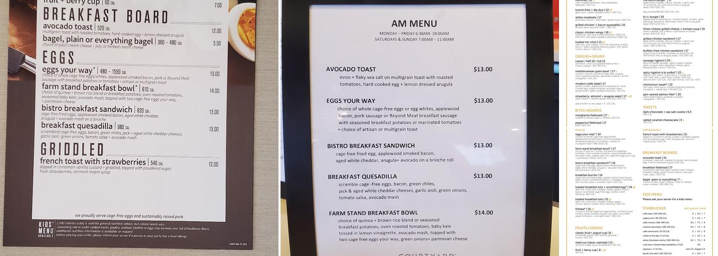 BISTRO | Crafted Classics Menu