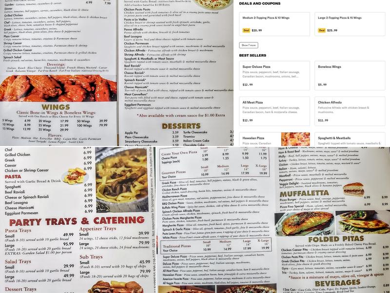 Pizza Fino Menu